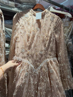 Luxury Sage Green Muslim Long Sleeve A-Line Evening Dress LA72805E