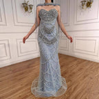 Nude Luxury Beaded Evening Dress with Tassel Short Cape LA72876