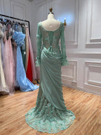Luxury Pink 3D Floral Beaded Mermaid Gown LA73774