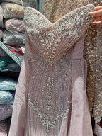 Luxury Nude Sweetheart Baroque Beaded Fitted Mermaid Dress LA73831