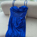 Pink Mermaid Sweetheart Ruched Silk Satin Evening Dress LA73153 - SERENE HILL