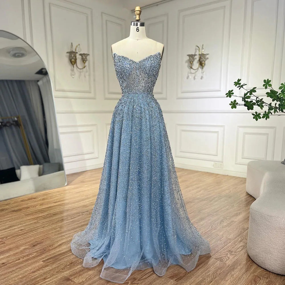 Caramel A-Line Elegant Evening Dress for Women - Wedding Party 2025 LA72147