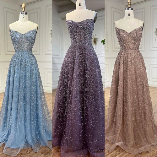 Caramel A-Line Elegant Evening Dress for Women - Wedding Party 2025 LA72147